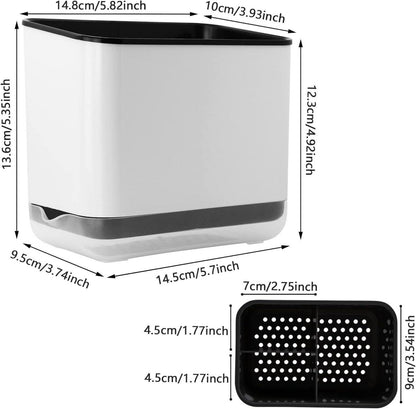 Spülbecken Organizer Besteck Aufbewahrung 3 Fächer Multifunktional