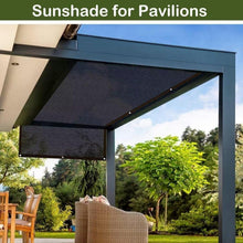 Sonnensegel Rechteckig Balkon schwarz 2x6m UV-Schutz
