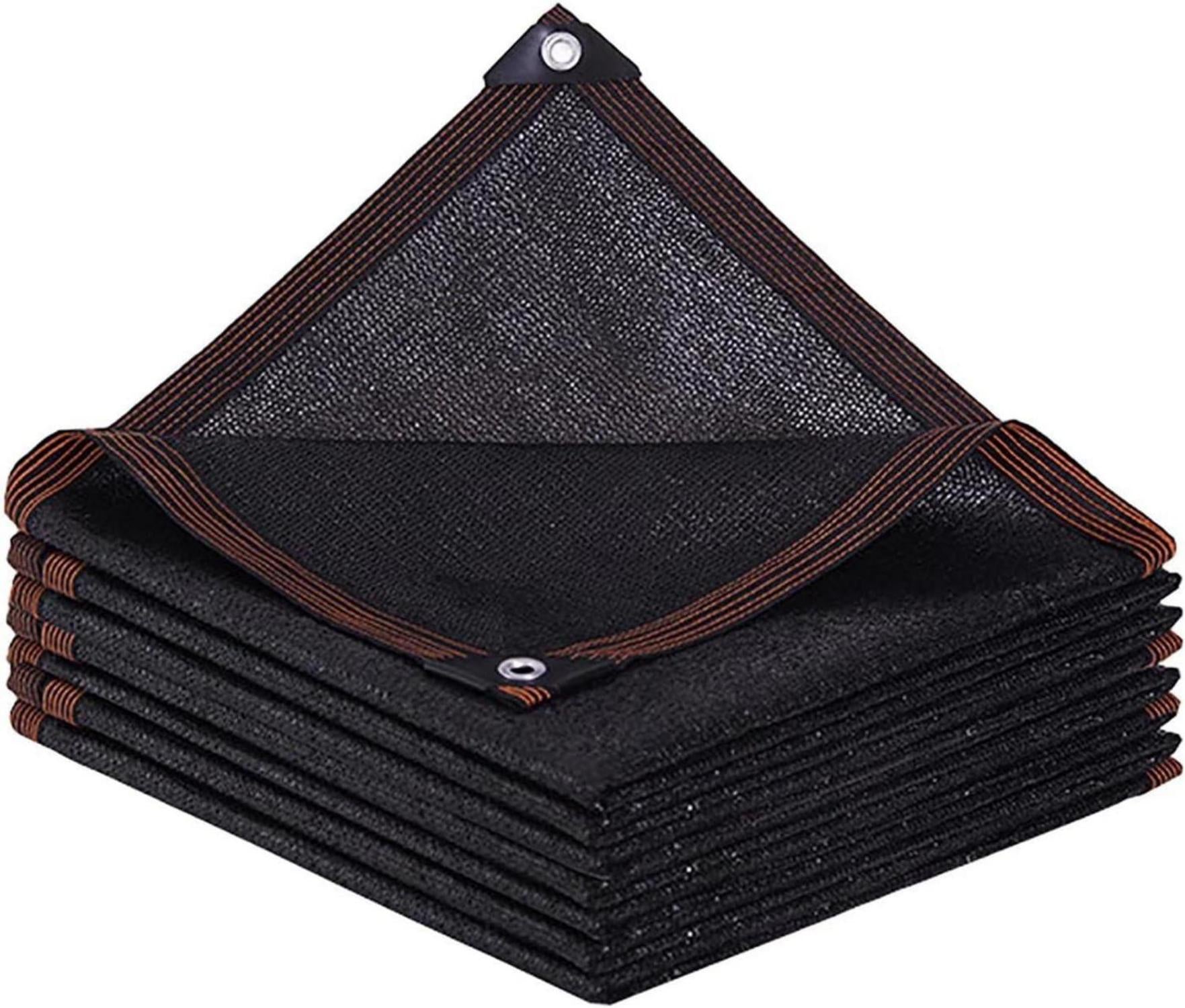 Sonnensegel Rechteckig UV Blocker 2x2m Schwarz Mesh Struktur