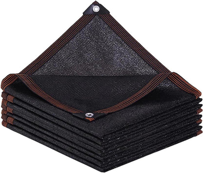 Sonnensegel Rechteckig UV Blocker 2x2m Schwarz Mesh Struktur