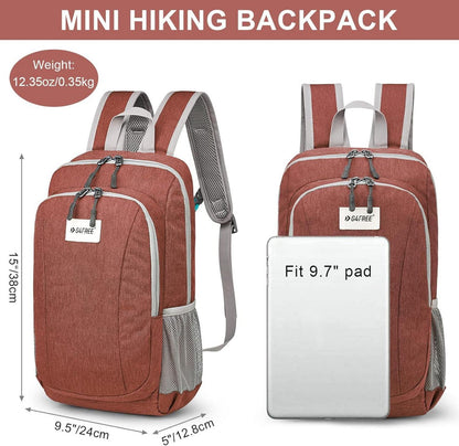 G4Free 10L Kleiner Rucksack Mini Daypack Tagesrucksack Rot