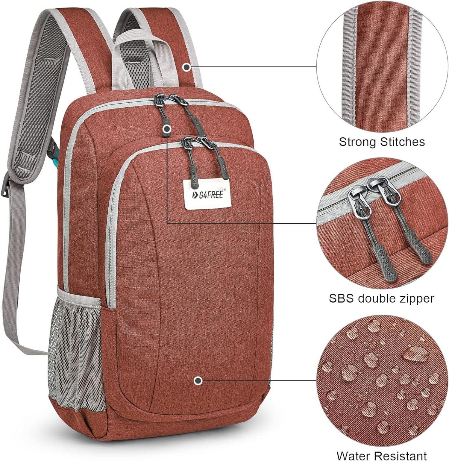 10L Mini Daypack Tagesrucksack Mehrzweck Wanderrucksack Rot Unsiex