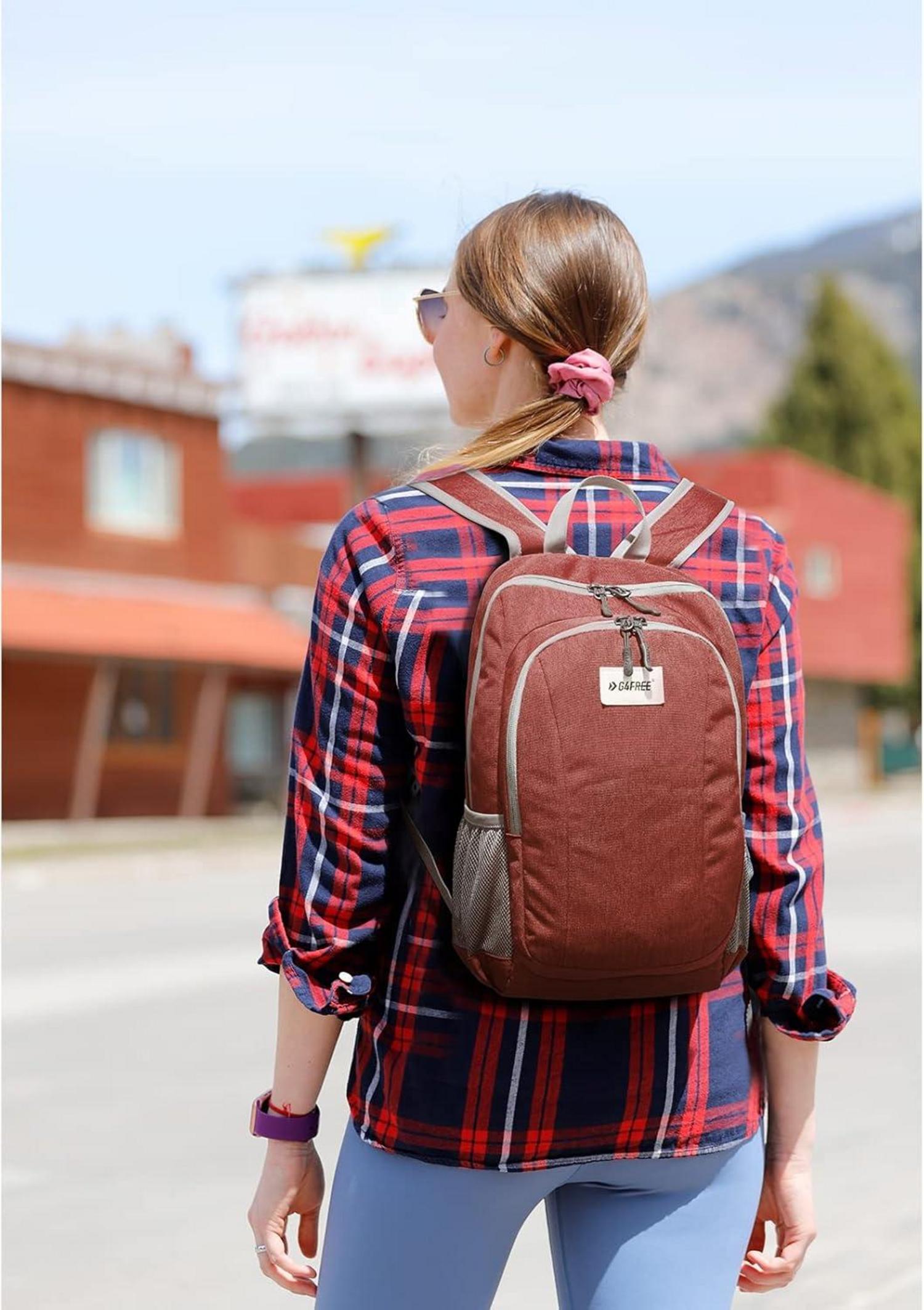 Kleiner Rucksack 10L Mini Daypack Tagesrucksack Unisex Wanderrucksack Rot