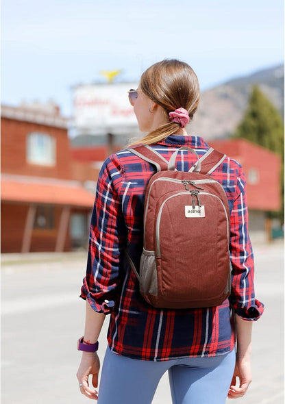 Kleiner Rucksack 10L Mini Daypack Tagesrucksack Unisex Wanderrucksack Rot