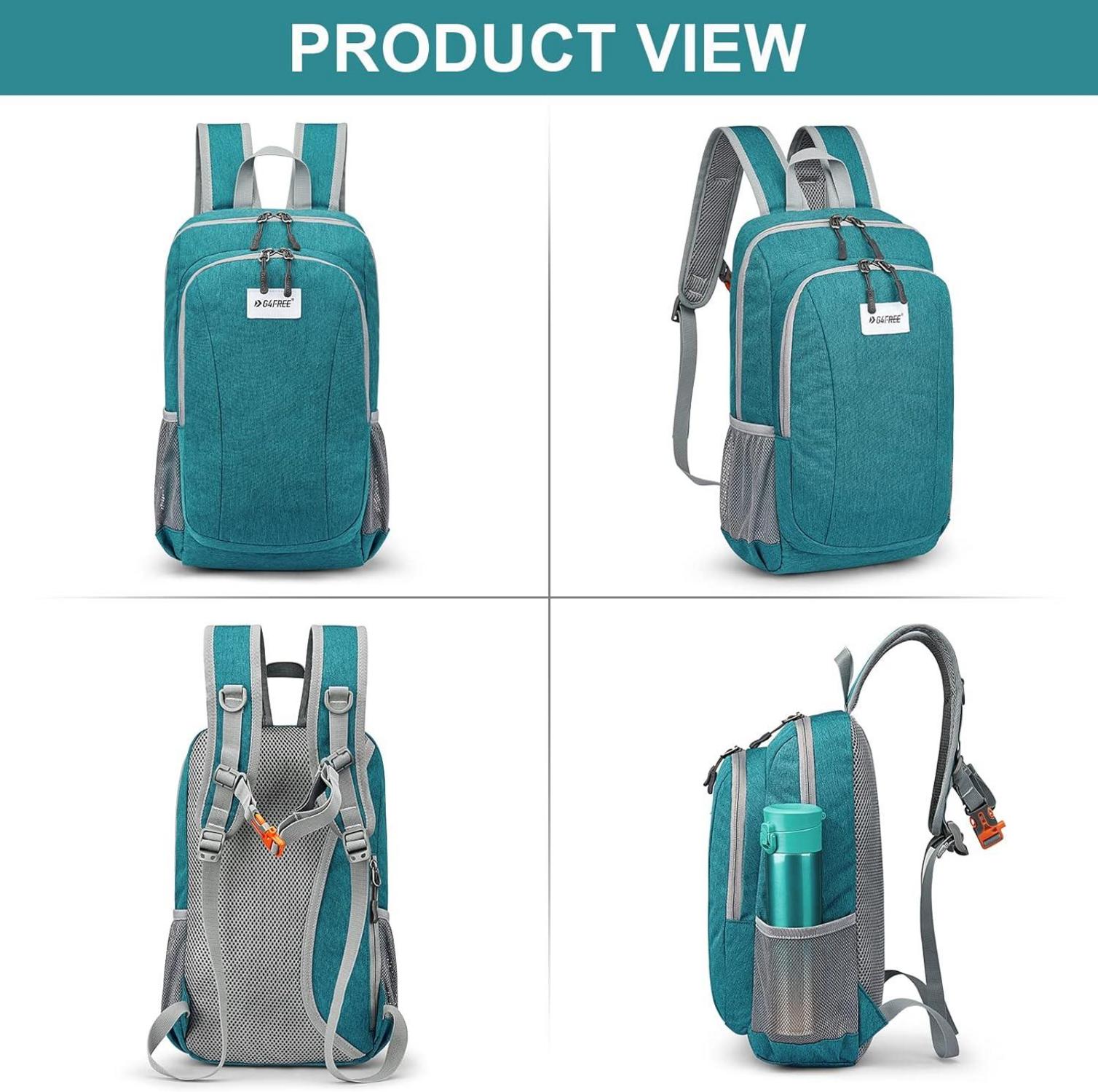 10L Mini Daypack Tagesrucksack Unisex Wanderrucksack Blau Grün