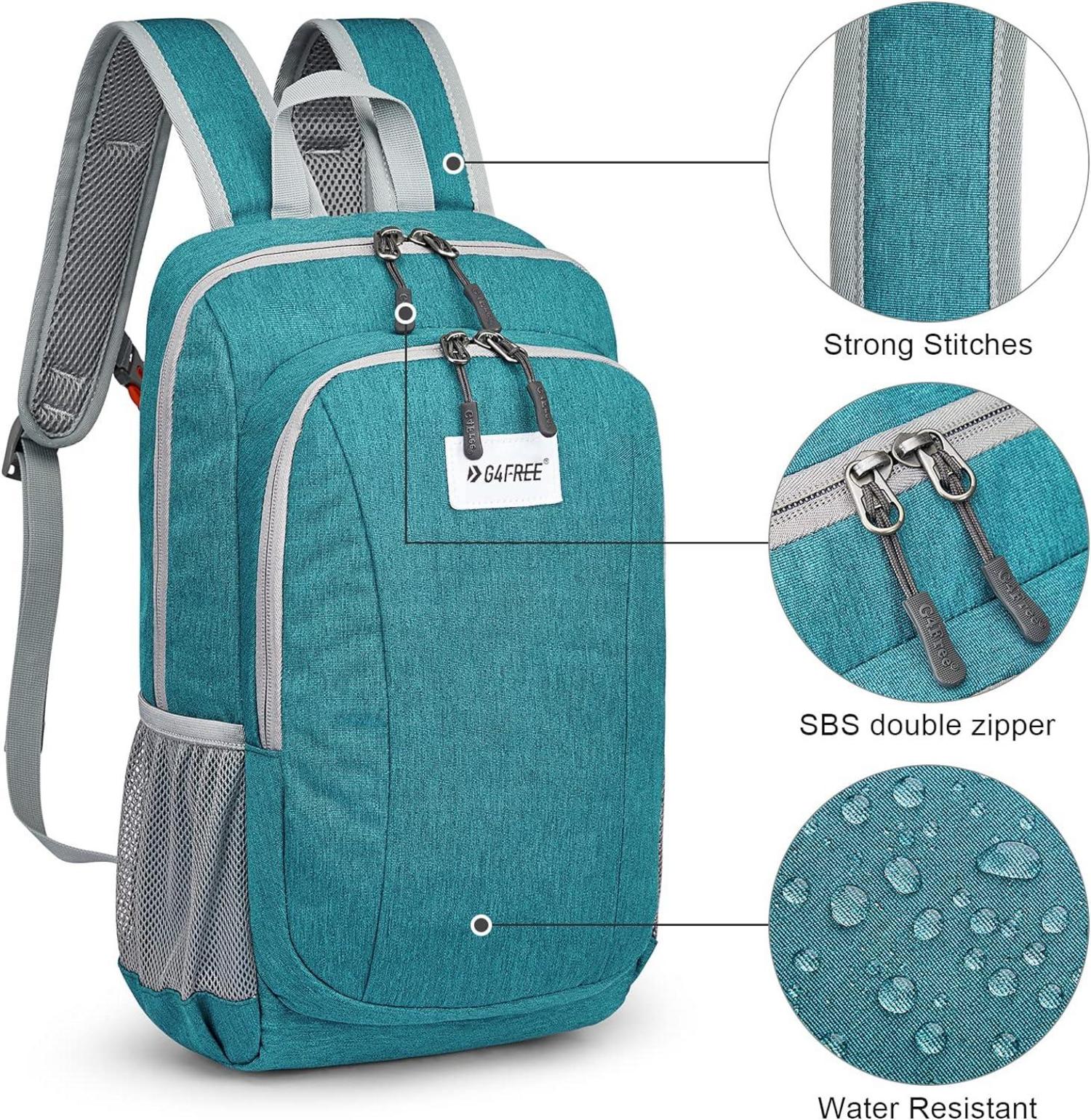 10L Outdoor Mini Daypack Wanderrucksack Blau Grün für Erwachsene