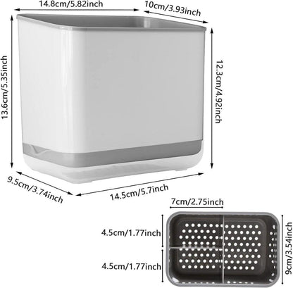 Spülbecken Organizer Besteck Messer Gabel Löffel 3 Fächer