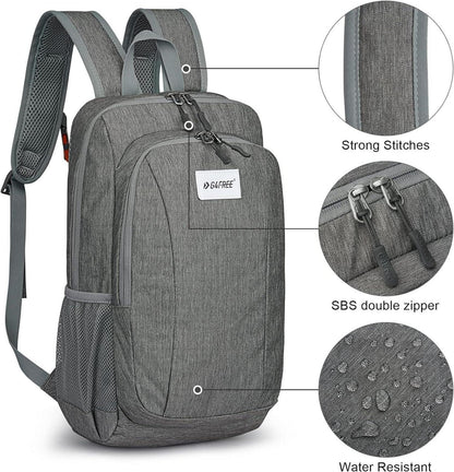 Kleiner Rucksack Mini Daypack 10L Tagesrucksack Wanderrucksack Grau