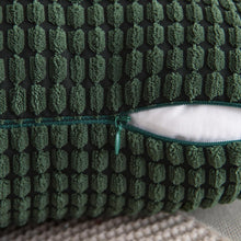 MIULEE 2er Set Kordsamt Kissenbezug 40x40 cm Dunkelgrün