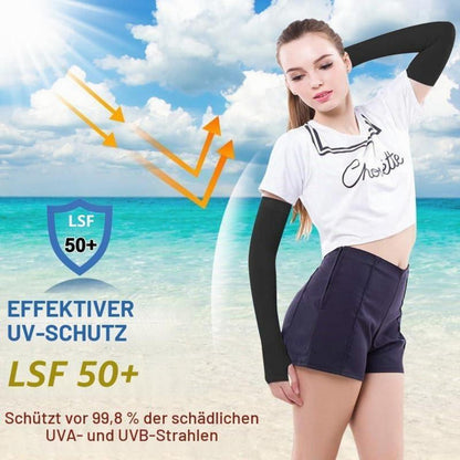 Kühlende Armstulpen mit Daumenloch & UV-Schutz UPF 50 - 3er Set