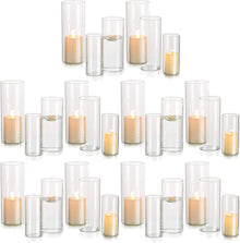 Moderne Glasvasen Set für Stumpenkerzen & Teelichter