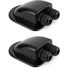 QWORK® 2 Stück Dachdurchführung IP68 Wasserdicht ABS Solar