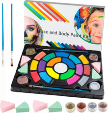 Kinderschminke Set 19 Farben auf Wasserbasis Halloween Mädchen Jungen