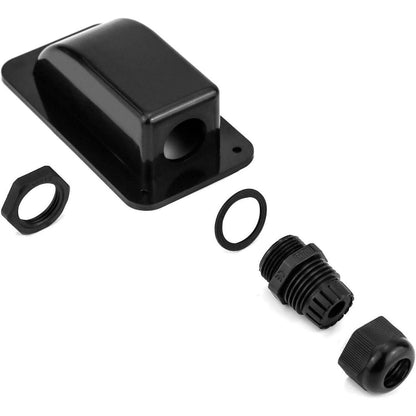 QWORK® Dachdurchführung IP68 Wasserdicht ABS Solar 2-Fach / 1-Fach