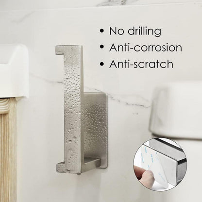 Toilettenpapierhalter Edelstahl Selbstklebend Rostfrei Silber