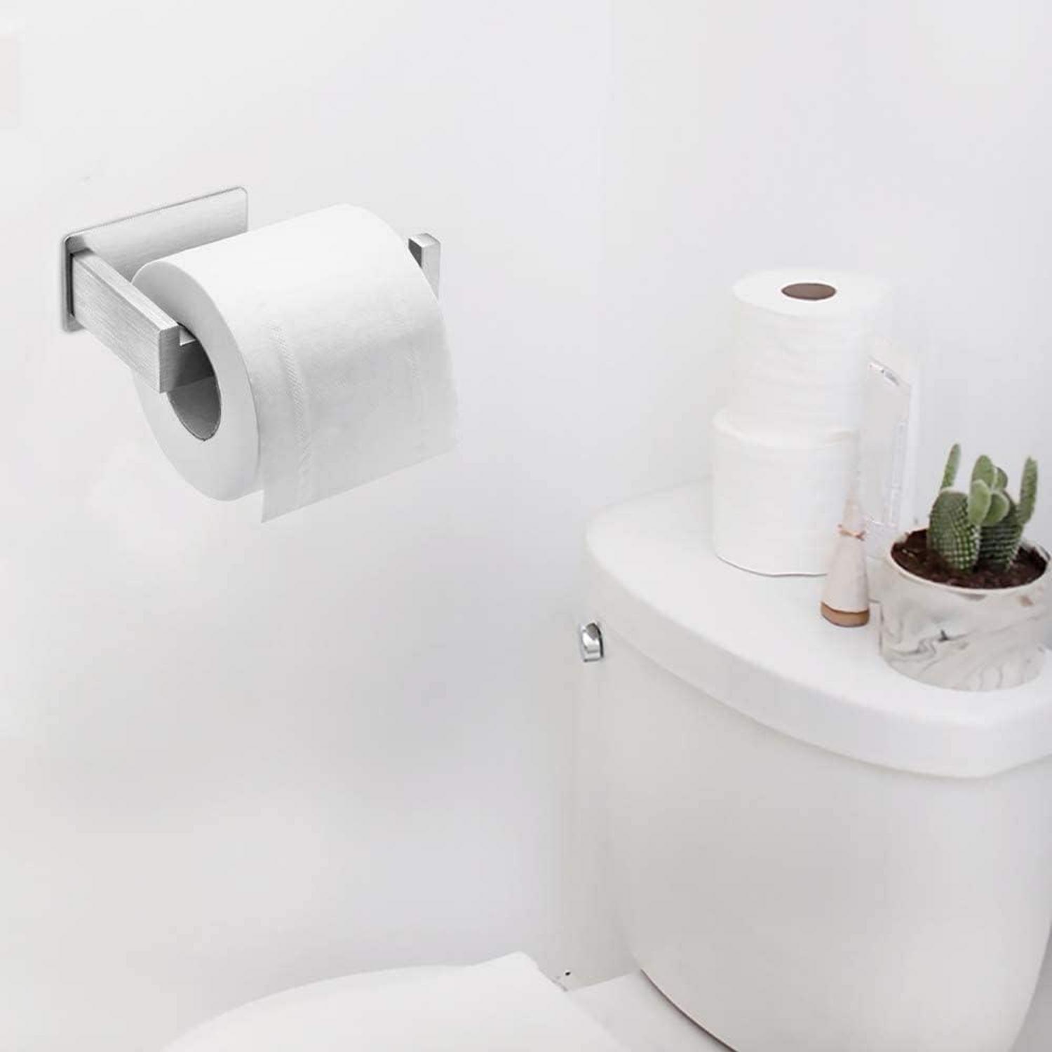 Toilettenpapierhalter Selbstklebend Edelstahl ohne Bohren für