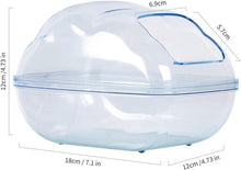 Transparentes Hamster Sandbad mit Schaufel, Sandkasten für