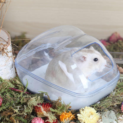 Hamster Sandbad Toilette mit Schaufel und Sand Trockenbad