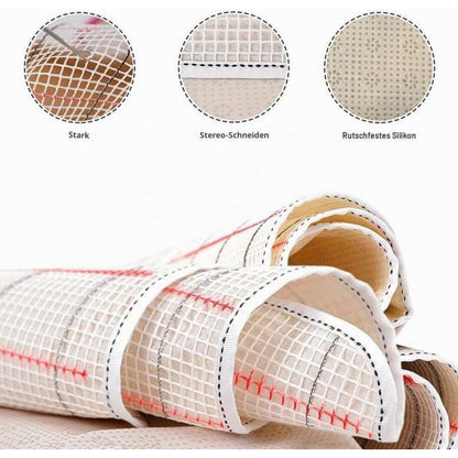 Knüpfteppich Set zum Selber Knüpfen – 50x38cm Farbblock