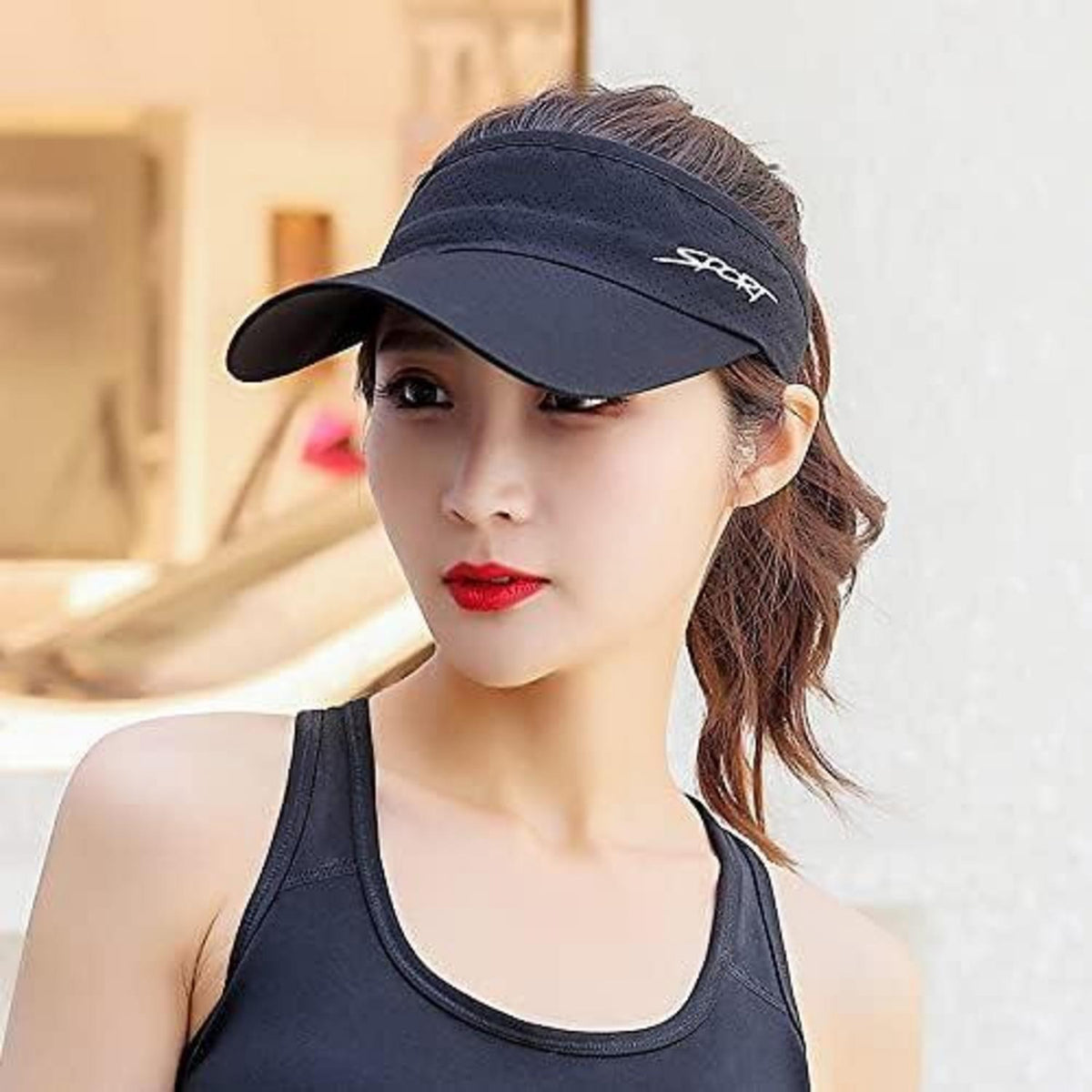Sport Visor Cap Damen Herren | Ultraleicht & Atmungsaktiv | Golf Tennis Hut