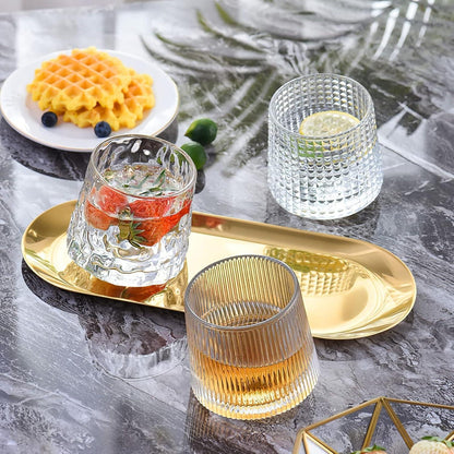 Whiskygläser 3er Set Kristall Old Fashioned Handgeblasen Premium 160ml