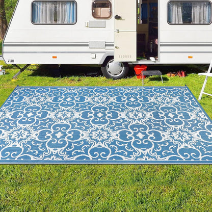 Terrassenteppich Outdoor 120x180cm Wetterfest Wendbar Kunststoff