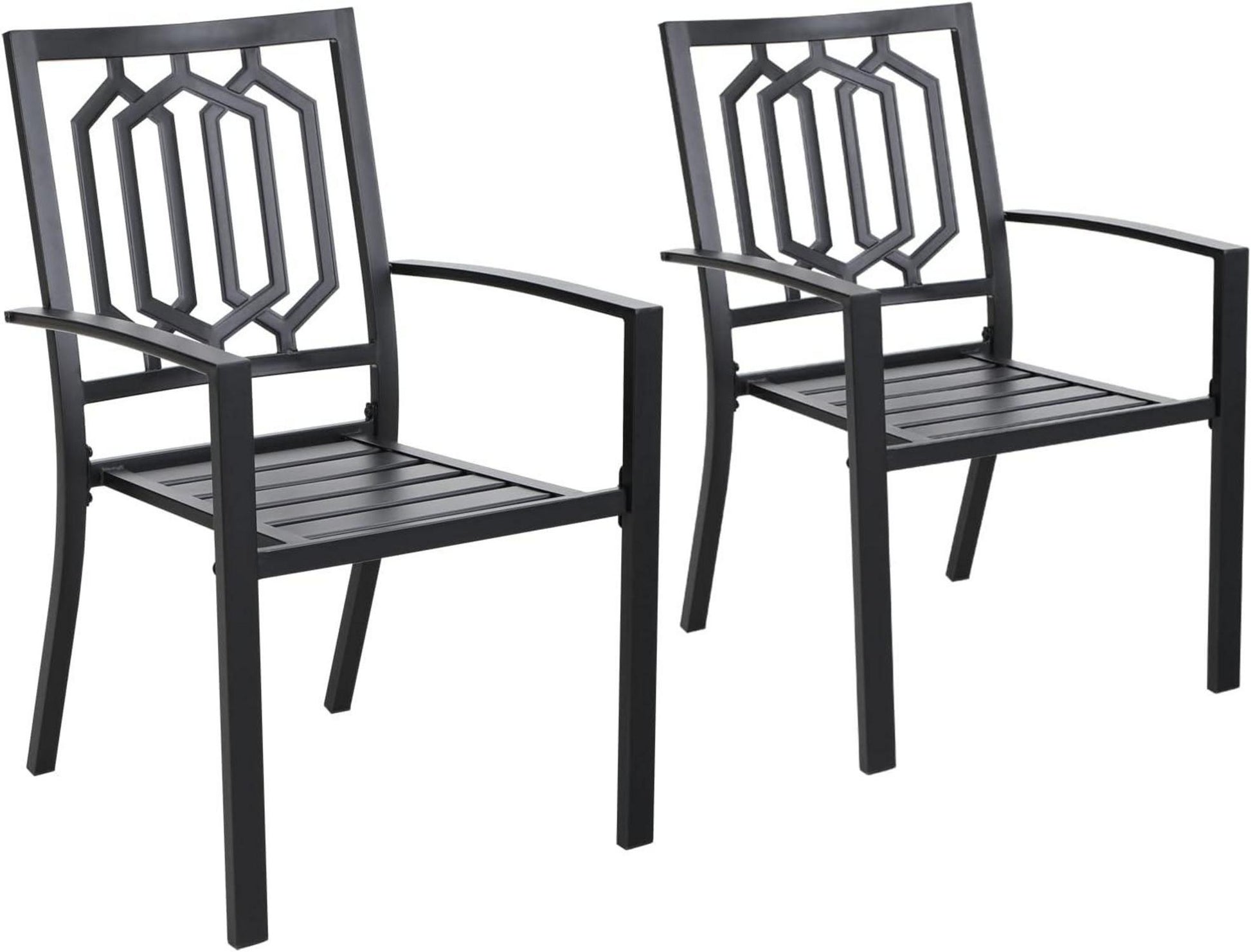 Gartenmöbel Set 4 Personen Metall Gartentisch mit Stühlen Outdoor