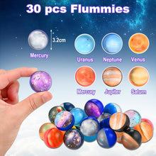 30 Stück Flummies für Kinder - Planeten Gummibälle 32mm