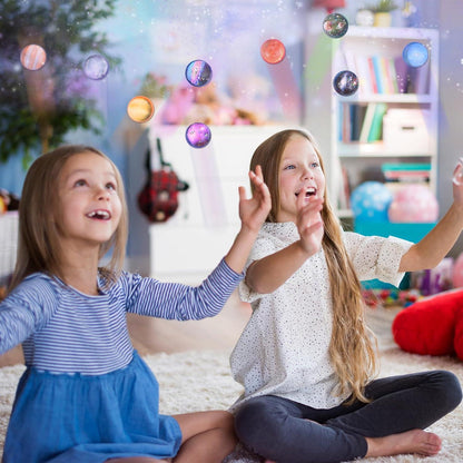 30 Stück Flummies für Kinder Planeten-Gummibälle 32mm für Kindergeburtstag