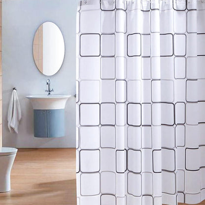 Duschvorhang juingio PEVA schimmelresistent wasserdicht 180x200cm 12 Haken