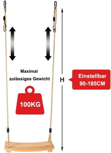 Holz Schaukelsitz für Kinder und Erwachsene Outdoor mit