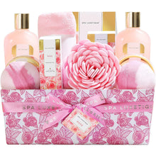 Geschenkkorb SPA LUXETIQUE 12 tlg. Bade Geschenkset Rosenduft