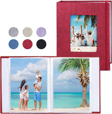 Fotoalbum Vienrose Klein 10x15 Fotos 2er Pack Leinen Cover