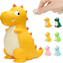 Dinosaurier Spardose Kinder Gelb PVC