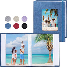 Fotoalbum Klein 10x15 Fotos Leinen Cover 2er Pack Frontfenster