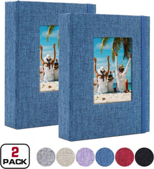 Fotoalbum Klein 10x15 Fotos 2er Pack Cover Leinen