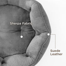 Premium Katzenbett waschbar Katzen Bettchen 51x48x15cm grau