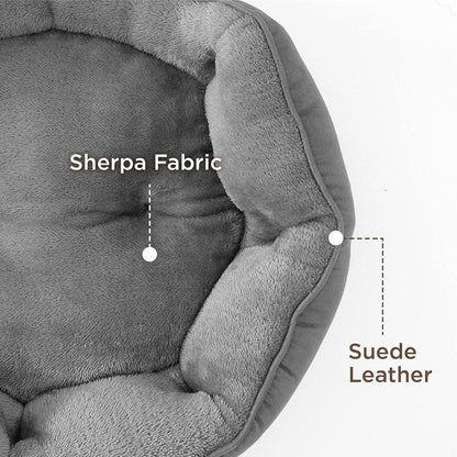 Premium Katzenbett waschbar Katzen Bettchen 51x48x15cm grau