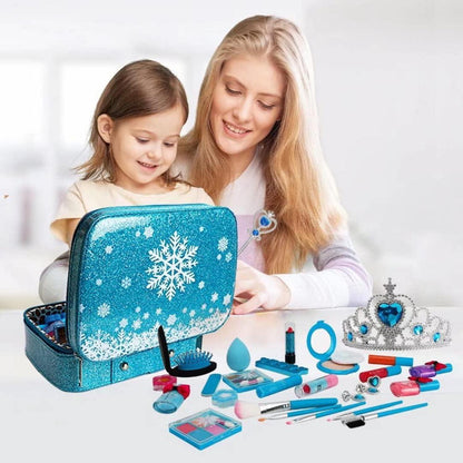 Kinderschminke Set Mädchen Make-up Schminkkoffer Spielzeug 4-10 Jahre