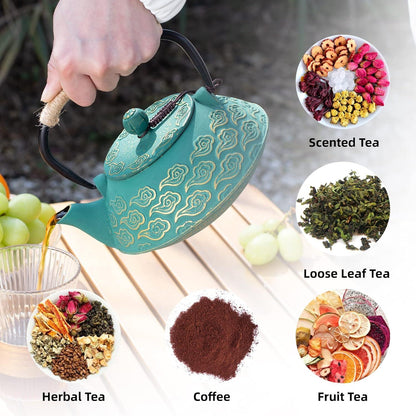 Gusseisen Teekanne mit Infuser für Loses Blatt 800ml Bredemeijer