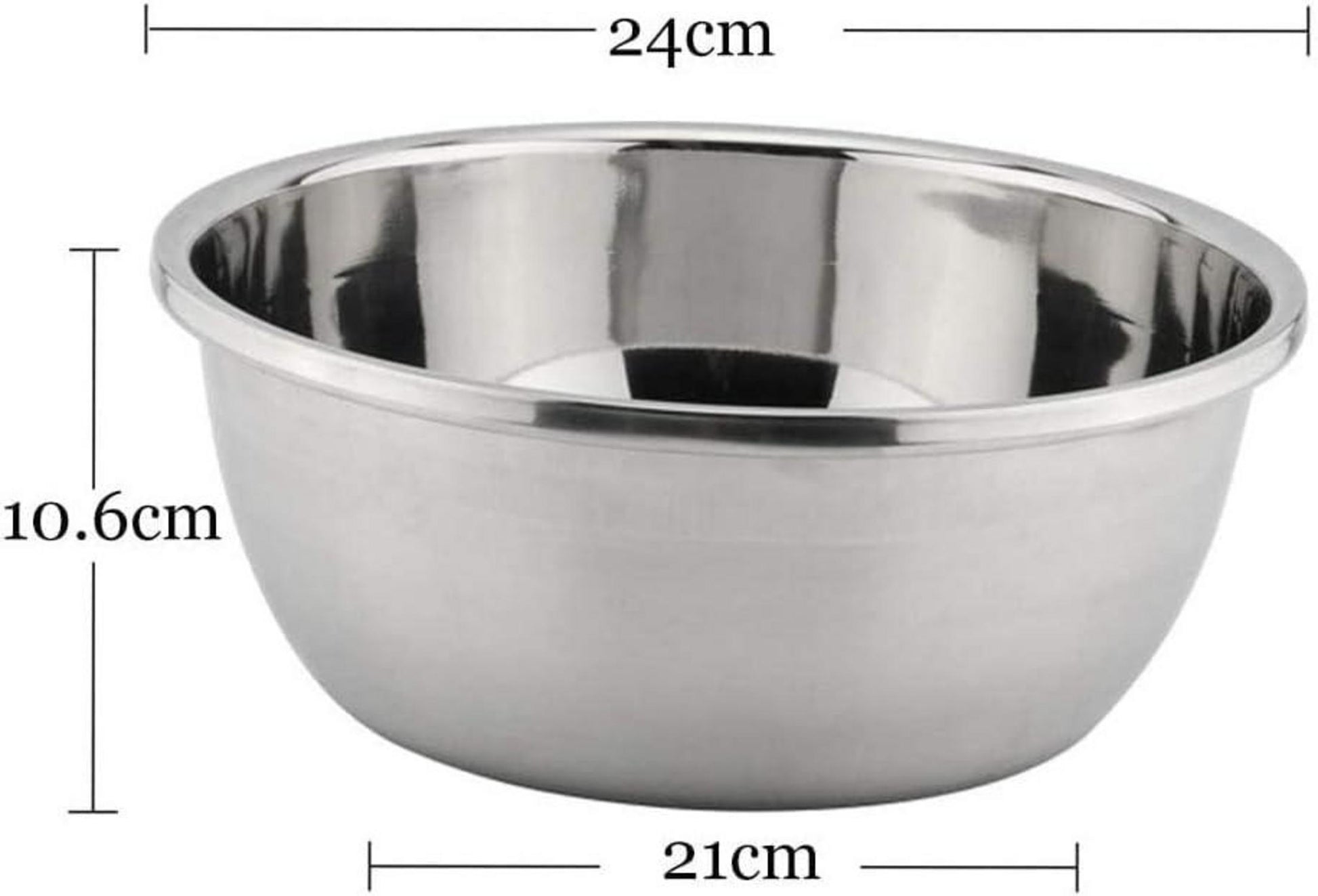 Edelstahl Multifunktional Metallschüssel Rührschüssel 24CM+Sieb