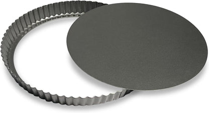 Tarteform Kohlenstoffstahl Antihaftbeschichtung Abnehmbarer Boden 32cm