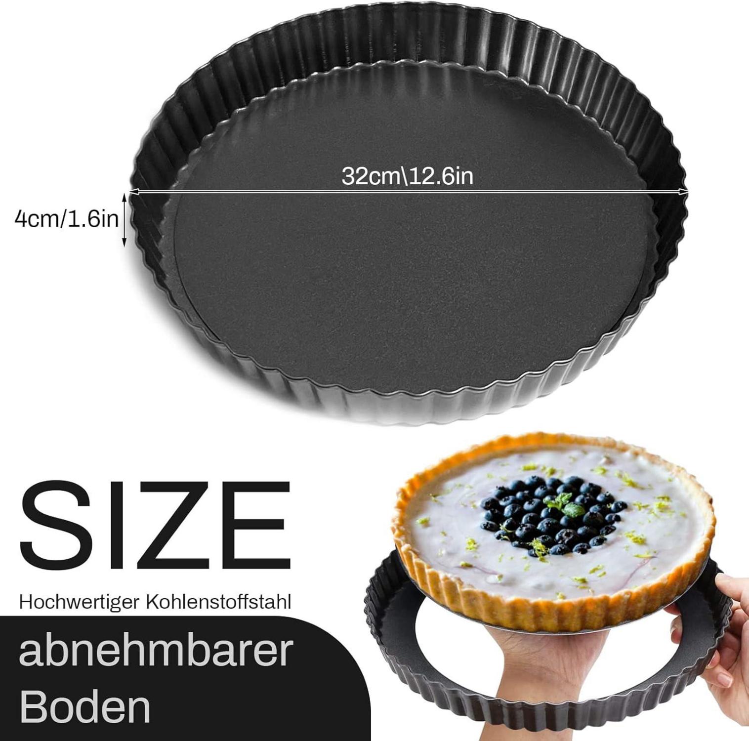 32cm Tarteform Quicheform Kohlenstoffstahl Non-stick