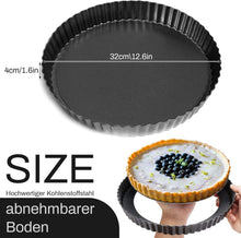 32cm Tarteform Quicheform Kohlenstoffstahl Non-stick