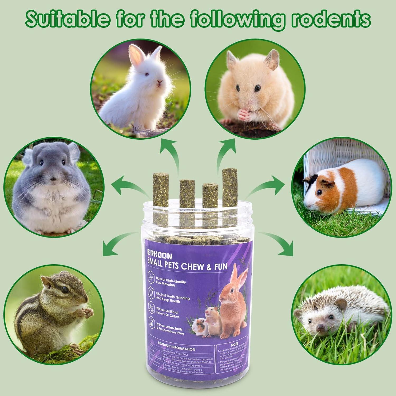 38 Stück Timothy Heu Sticks Kaninchen Meerschweinchen Hamster