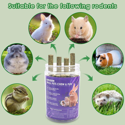 38 Stück Timothy Heu Sticks Kaninchen Meerschweinchen Hamster