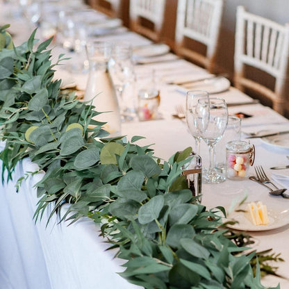 Künstliche Eukalyptus Weidenblatt Girlande Hochzeit Party Deko