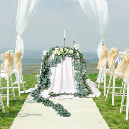Künstliche Eukalyptus Girlanden Hochzeit Dekoration 2er Pack