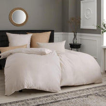 Bettwäsche-Set Mikrofaser Beige 135x200 4tlg. Reißverschluss 2