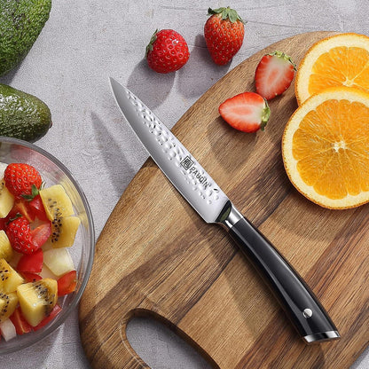 PAUDIN Profi Messerset aus Edelstahl 3-tlg Set, Extra Scharfe Küchenmesser 20 cm